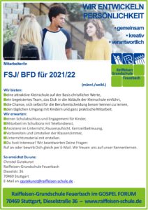 FSJ/ BFD für 2021/22